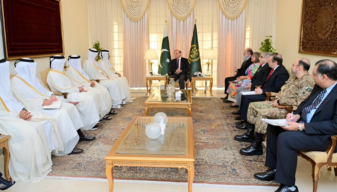 پاکستان قطر تعلقات | وزیراعظم شہباز شریف اور قطری وزیر تجارت کی ملاقات