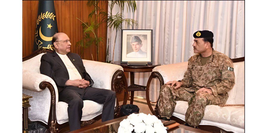صدر آصف زرداری فیلڈ مارشل عاصم منیر ملاقات